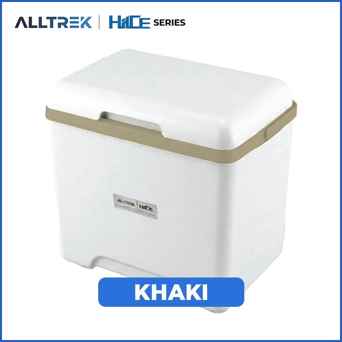 Cooler box HIICE ALLTREK 13L warna khaki tampak perspektif