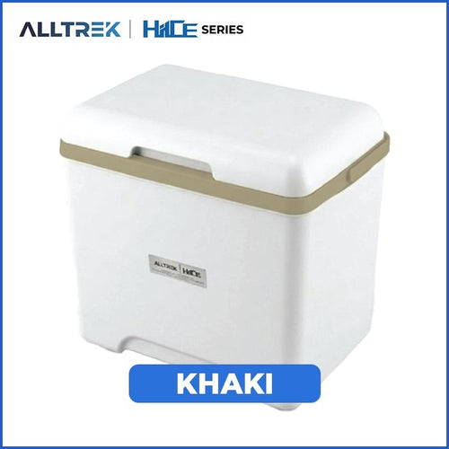 Cooler box HIICE ALLTREK 13L warna khaki tampak perspektif