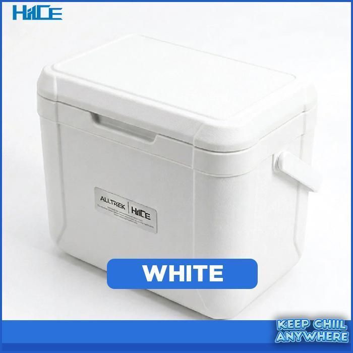 Cooler box HIICE ALLTREK 5L warna putih tampak perspektif
