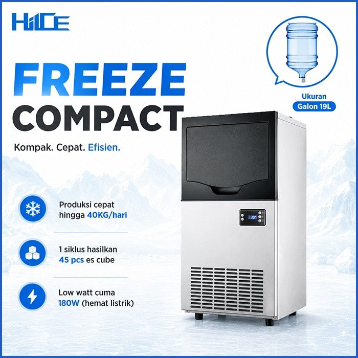 Infografik fitur utama HIICE FREEZE-COMPACT 40KG