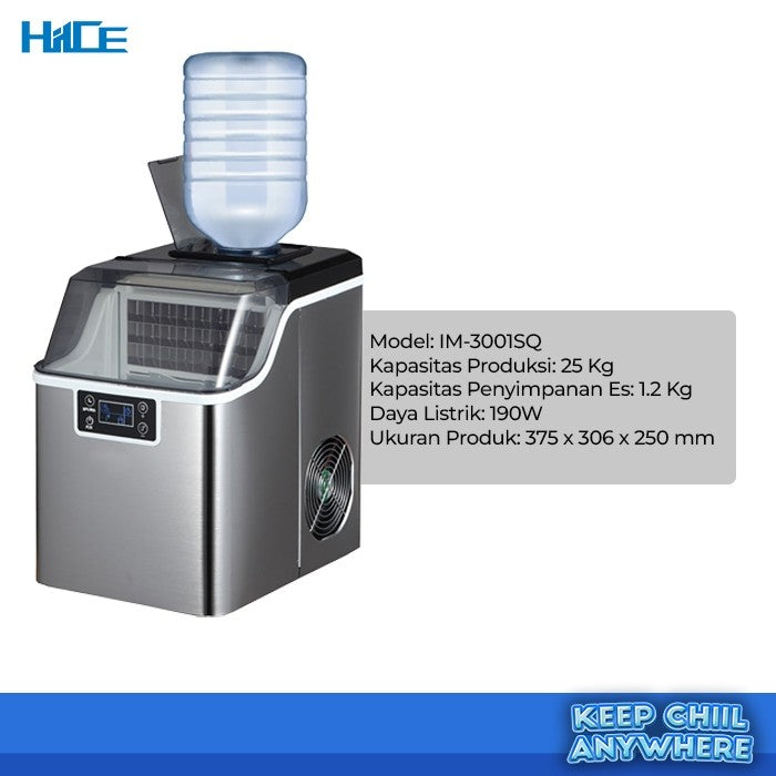 Dimensi dan spesifikasi HIICE FREEZE-LIGHT 25KG