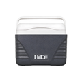 Cooler box personal HIICE HOME-CUBE 8L warna abu-abu dan putih tampak depan