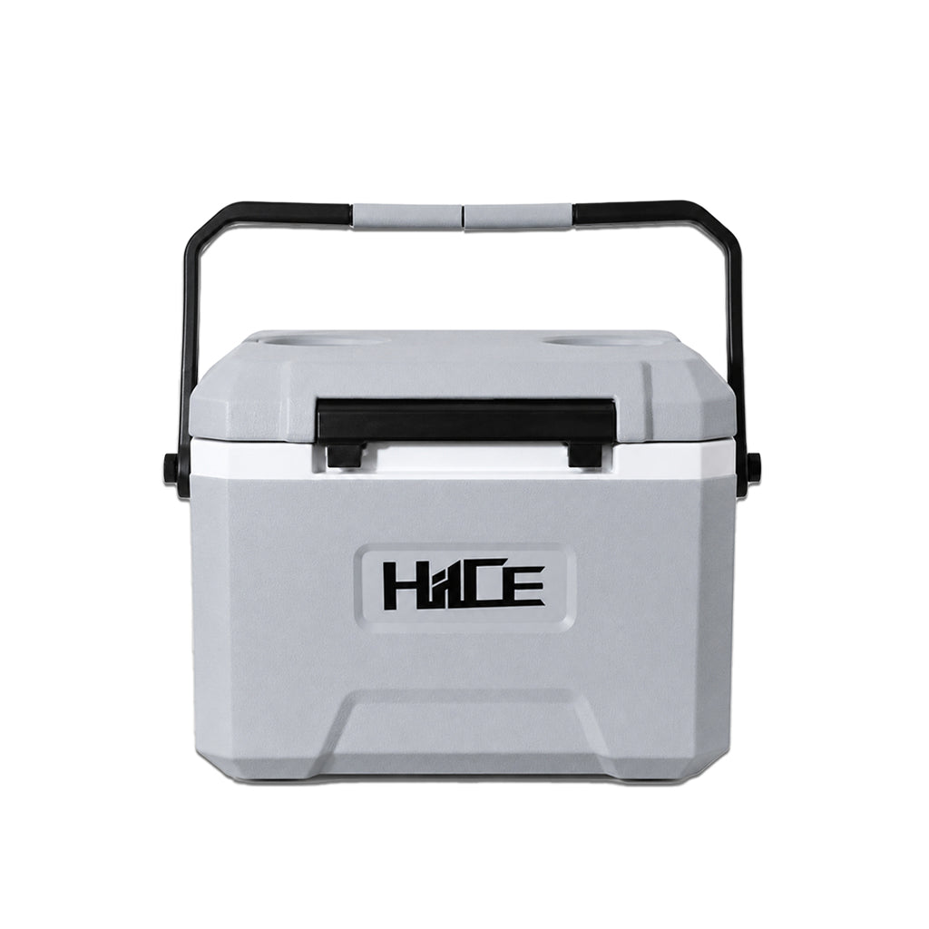 Cooler box personal HIICE M-GUARD 5L warna abu-abu tampak depan