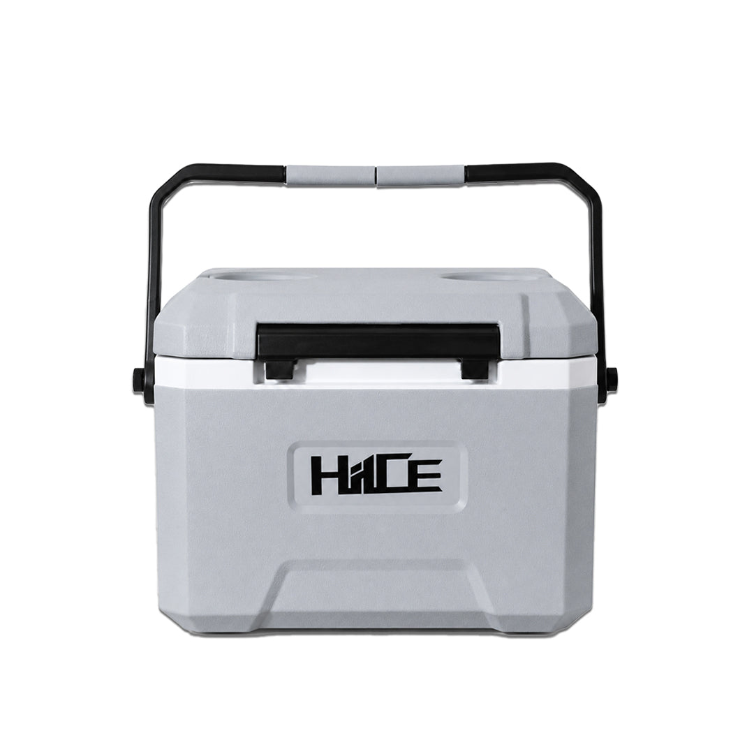 Cooler box personal HIICE M-GUARD 5L warna abu-abu tampak depan