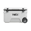 Cooler box beroda HIICE PRO-TITAN 39L warna putih tampak samping
