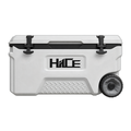 Cooler box beroda HIICE PRO-TITAN 50L warna putih tampak samping