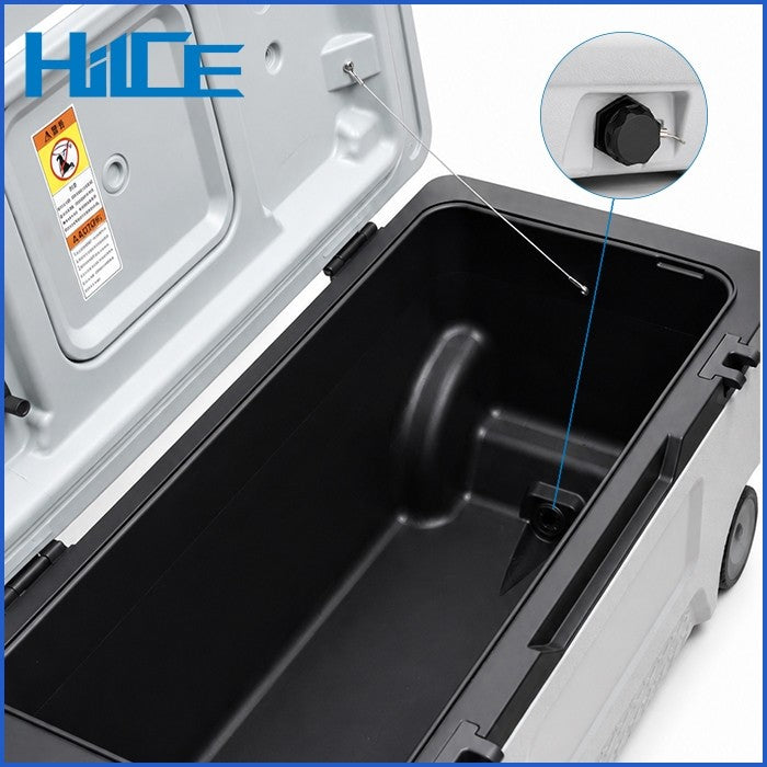 Detail interior dan saluran pembuangan HIICE PRO-TITAN 75L